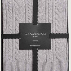 Magaschoni Super Soft Cable Knit Throw Blanket - 50" x 60"